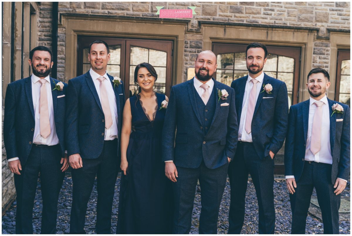 cardiff wedding photographer miskin manor rachel lambert photography groom and ushers best woman