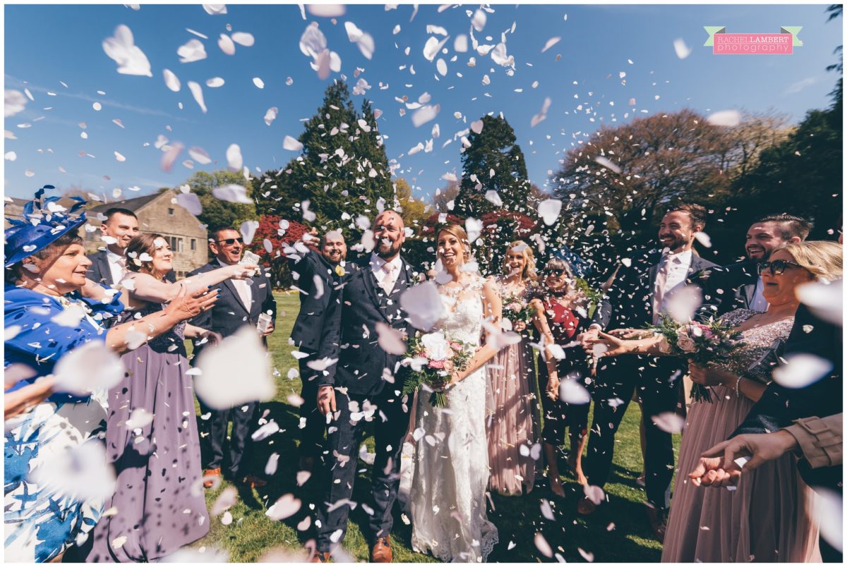 cardiff wedding photographer miskin manor rachel lambert photography confetti shot