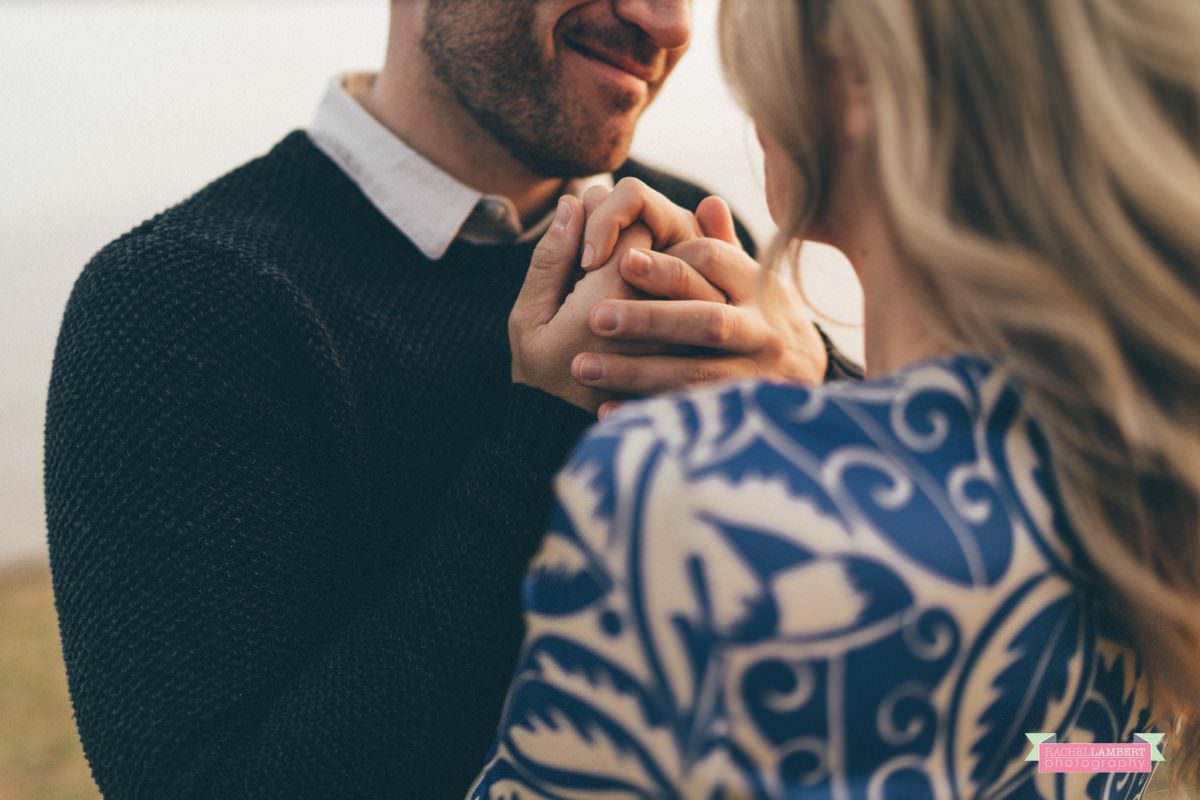 Together Shoot Cardiff Wedding Photographer golden hour holding hands