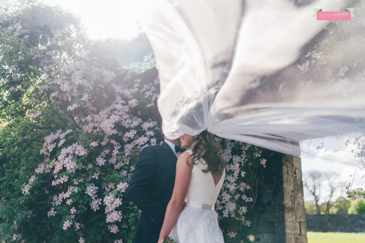 glanusk estate wedding rachel lambert photography bride and groom couple shots veil shot