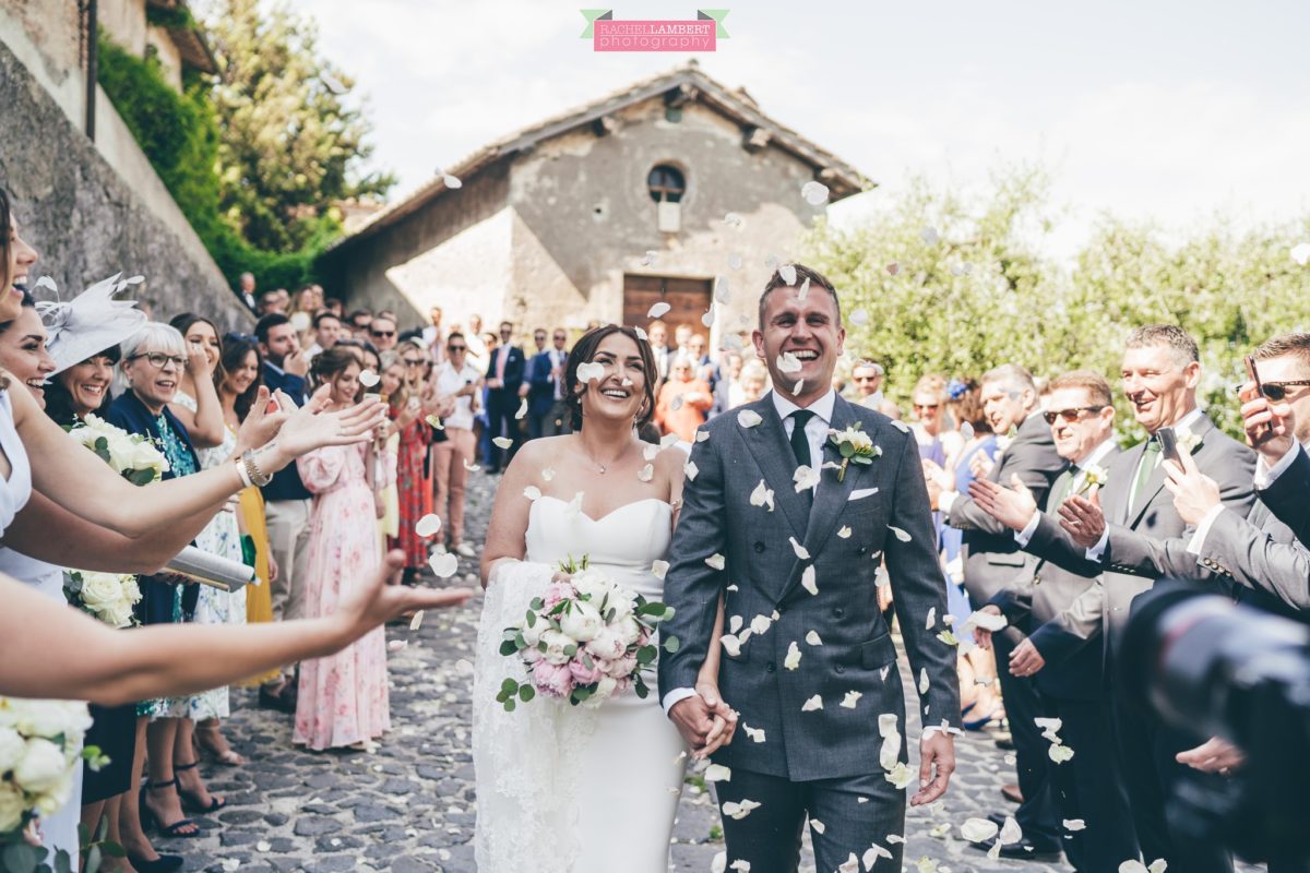 rachel lambert photography destination wedding photographer Borgo di Tragliata rome italy confetti