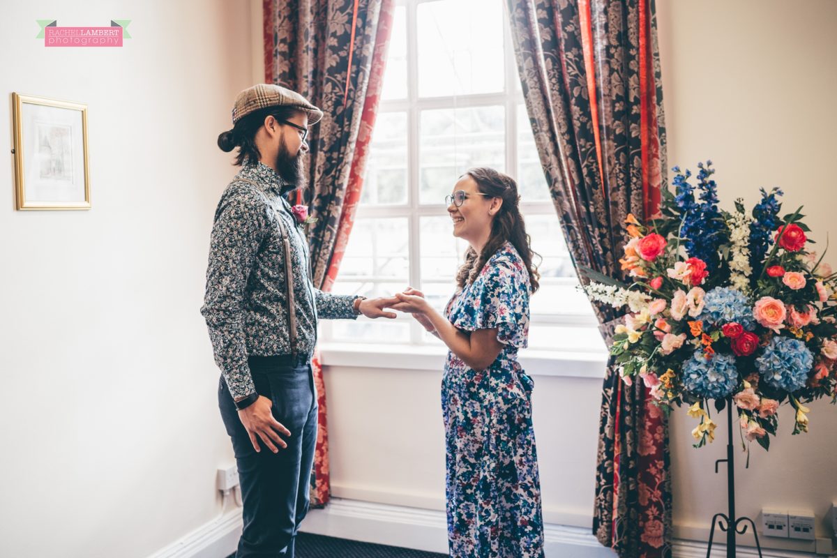 city hall cardiff wedding photographer rachel lambert photography bride and groom ceremony