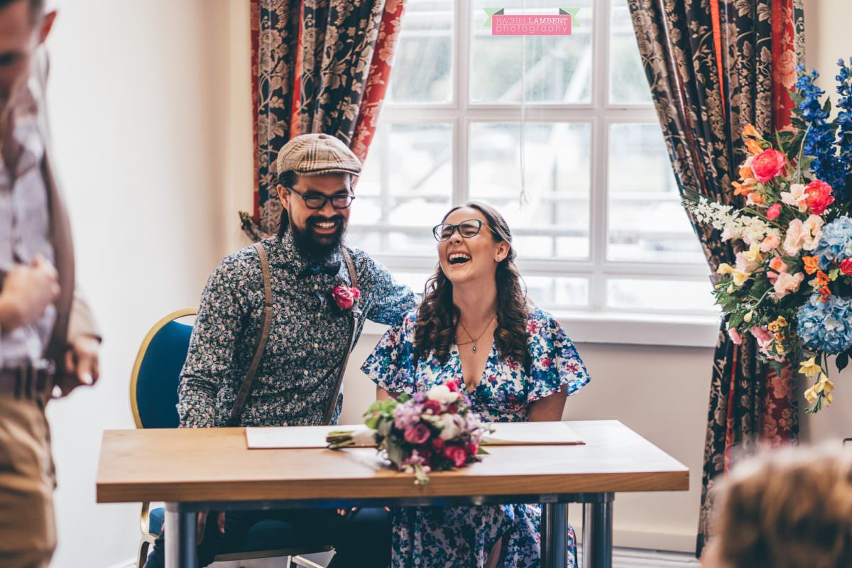 city hall cardiff wedding photographer rachel lambert photography bride and groom ceremony