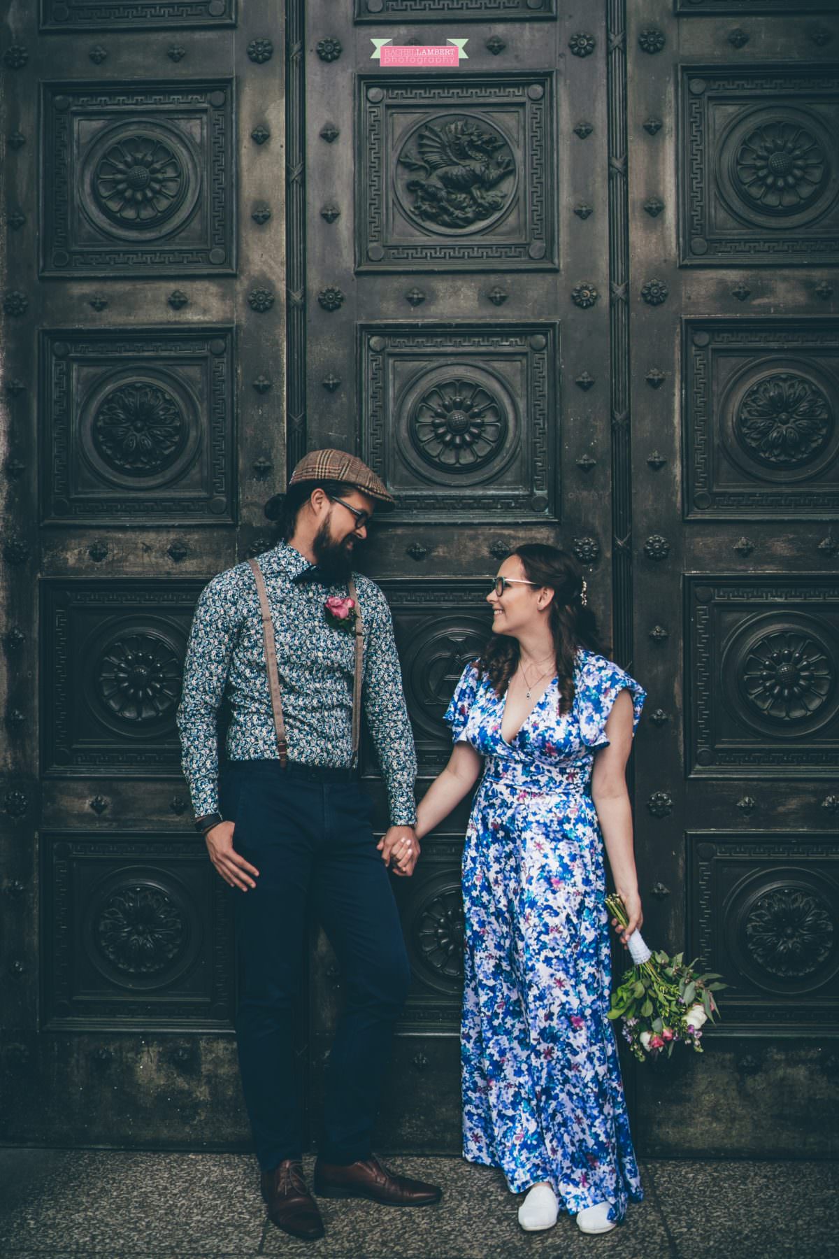 city hall cardiff wedding photographer rachel lambert photography bride and groom