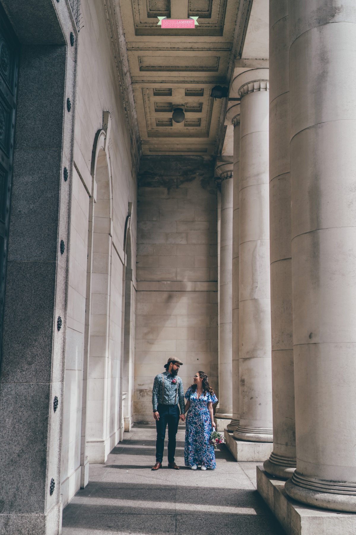 city hall cardiff wedding photographer rachel lambert photography bride and groom