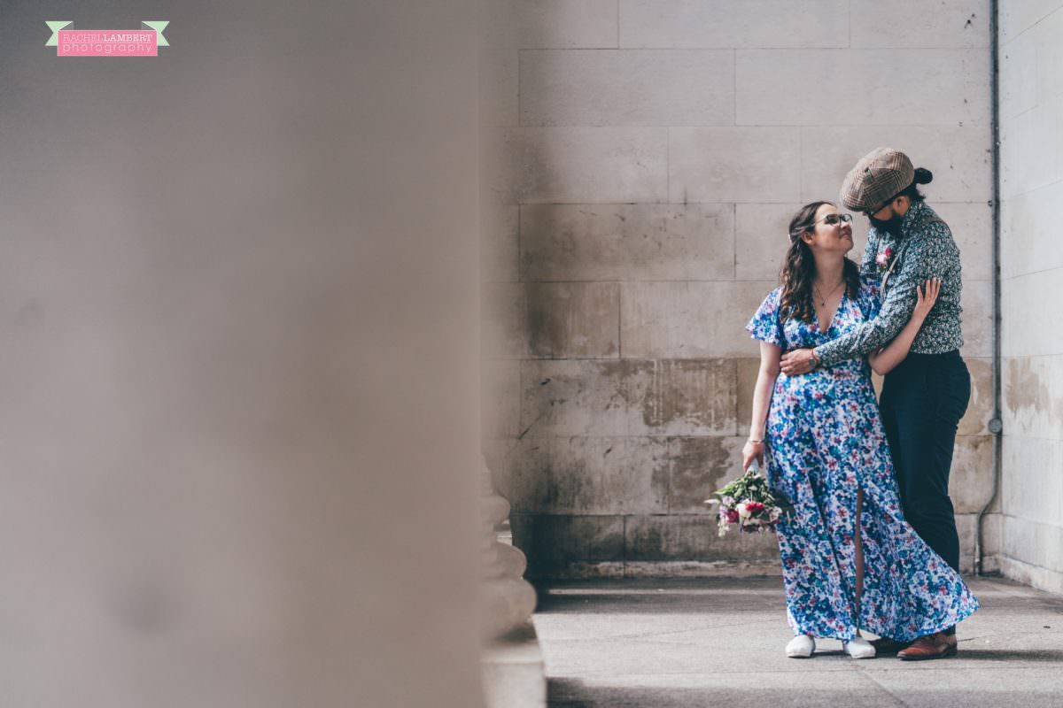 city hall cardiff wedding photographer rachel lambert photography bride and groom