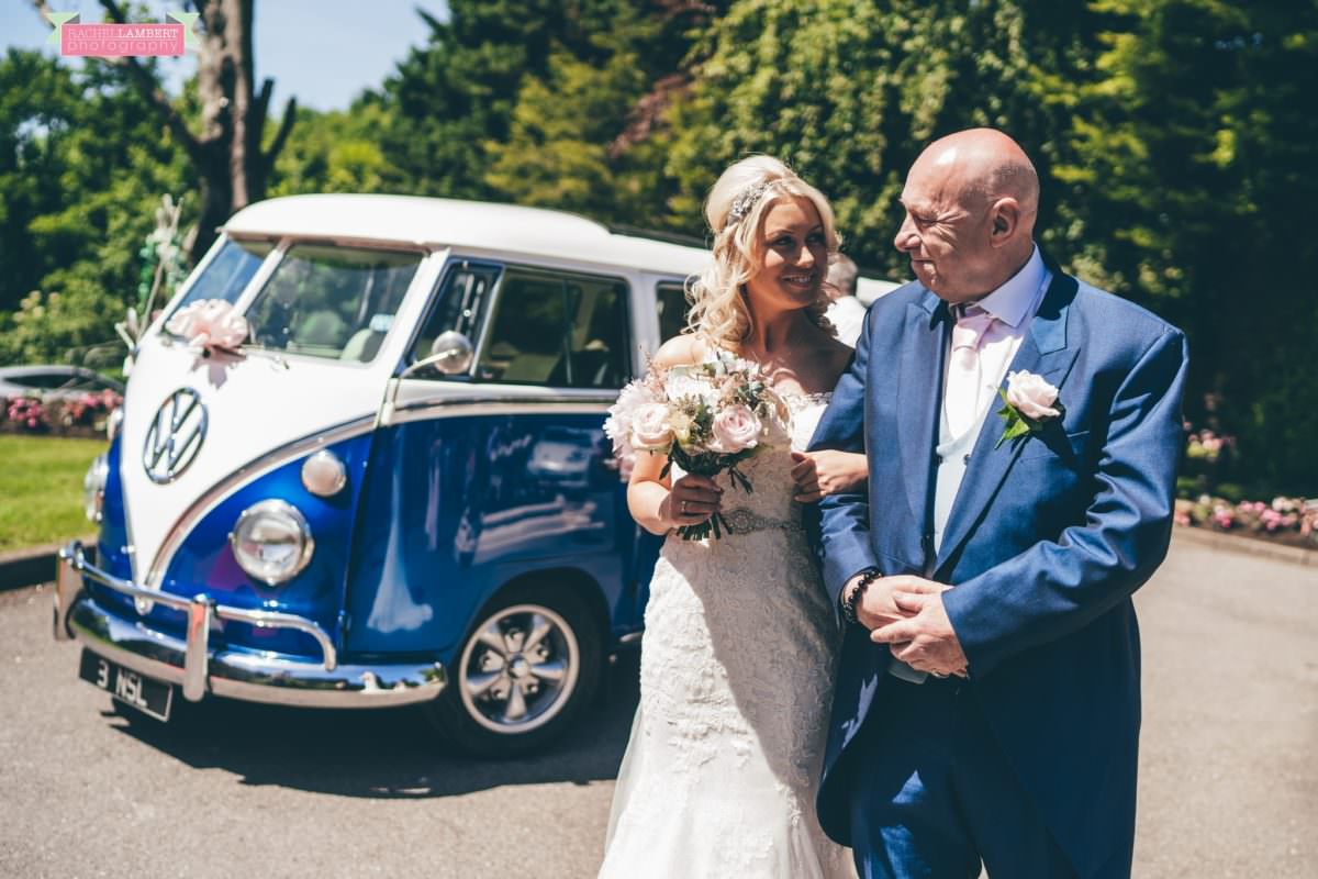 rachel lambert photography decourcey's manor wedding photographer bride and dad