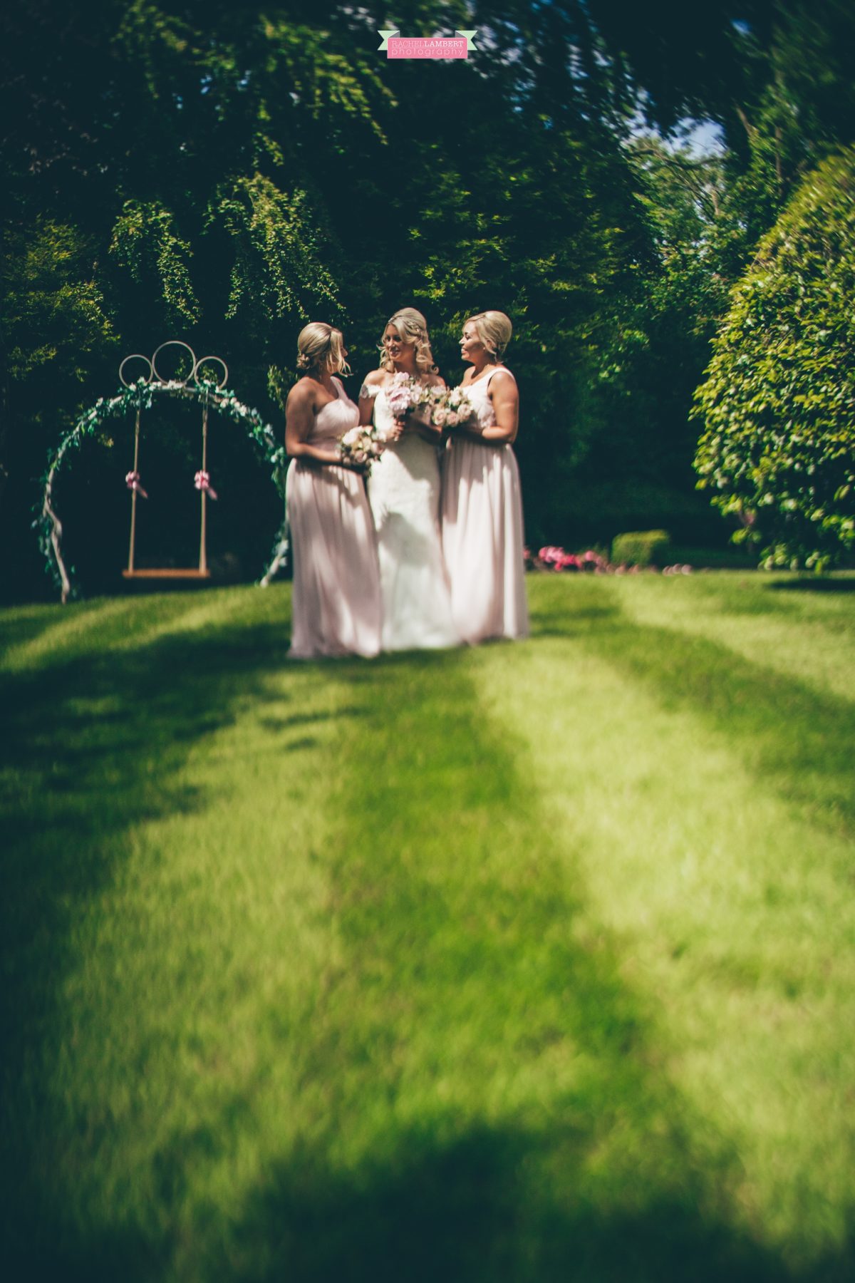 rachel lambert photography decourcey's manor wedding photographer bride and bridesmaids