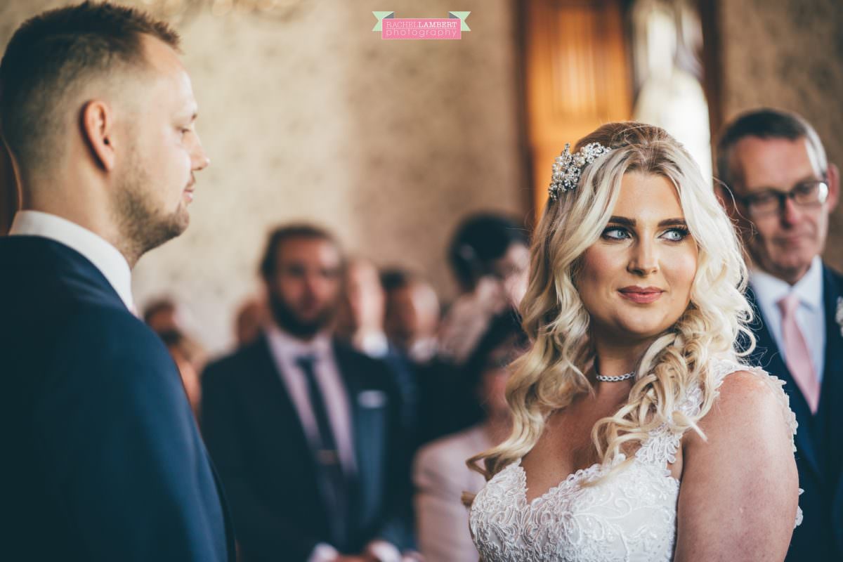 hensol caslte weddings rachel lambert photography bride and groom ceremony