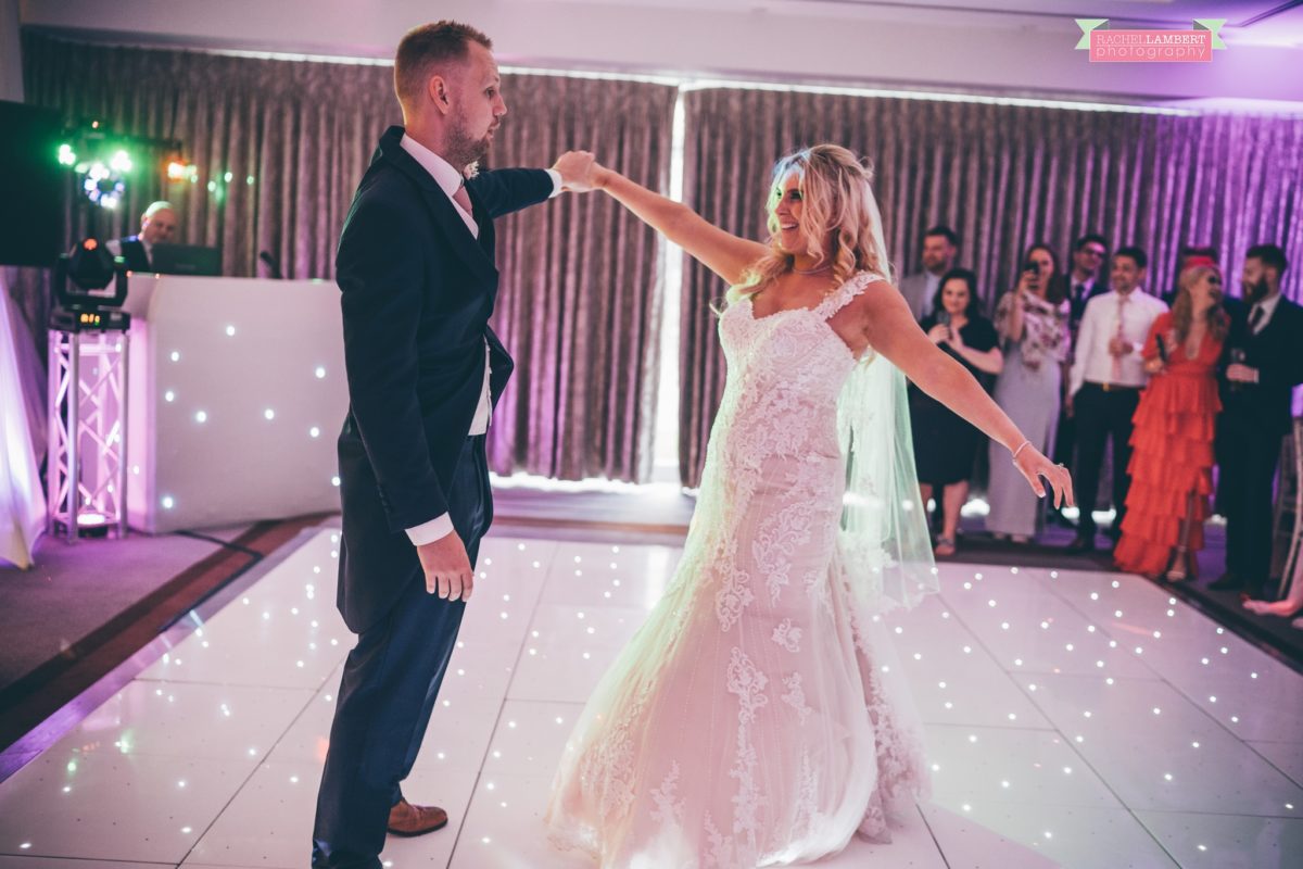 hensol caslte weddings rachel lambert photography bride and groom first dance