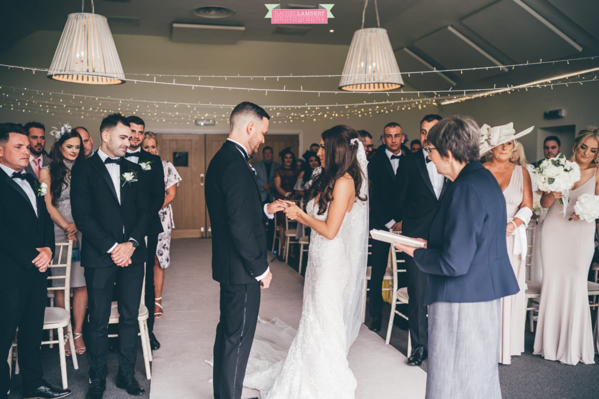Cardiff Wedding Photographer Llanerch Vineyard rachel lambert photography bride and groom ceremony