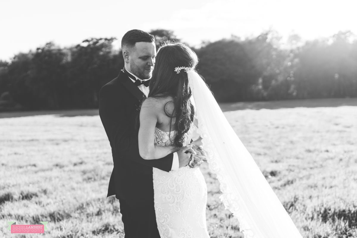 Cardiff Wedding Photographer Llanerch Vineyard rachel lambert photography bride and groom black and white