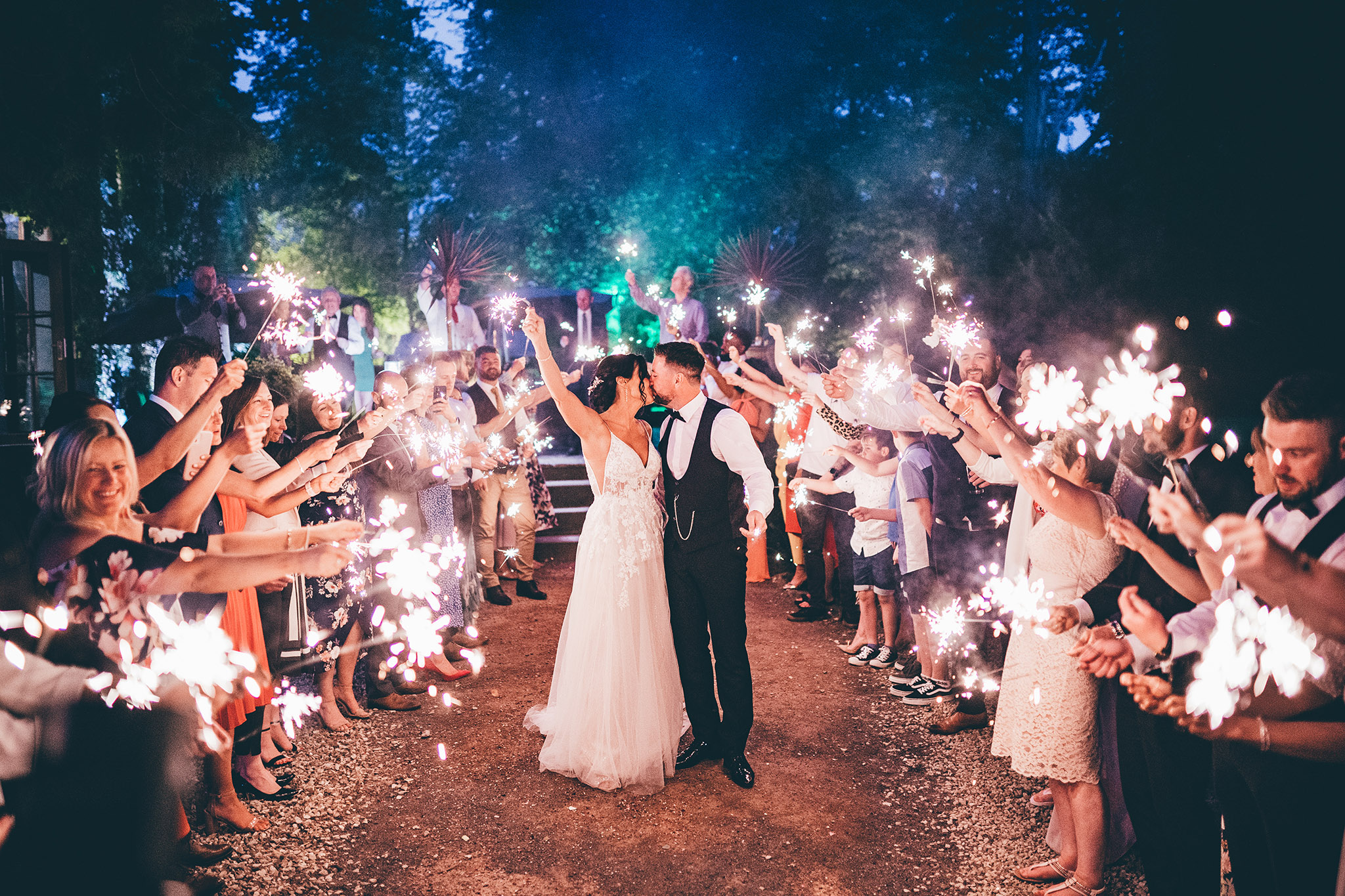 sparklers planning your wedding