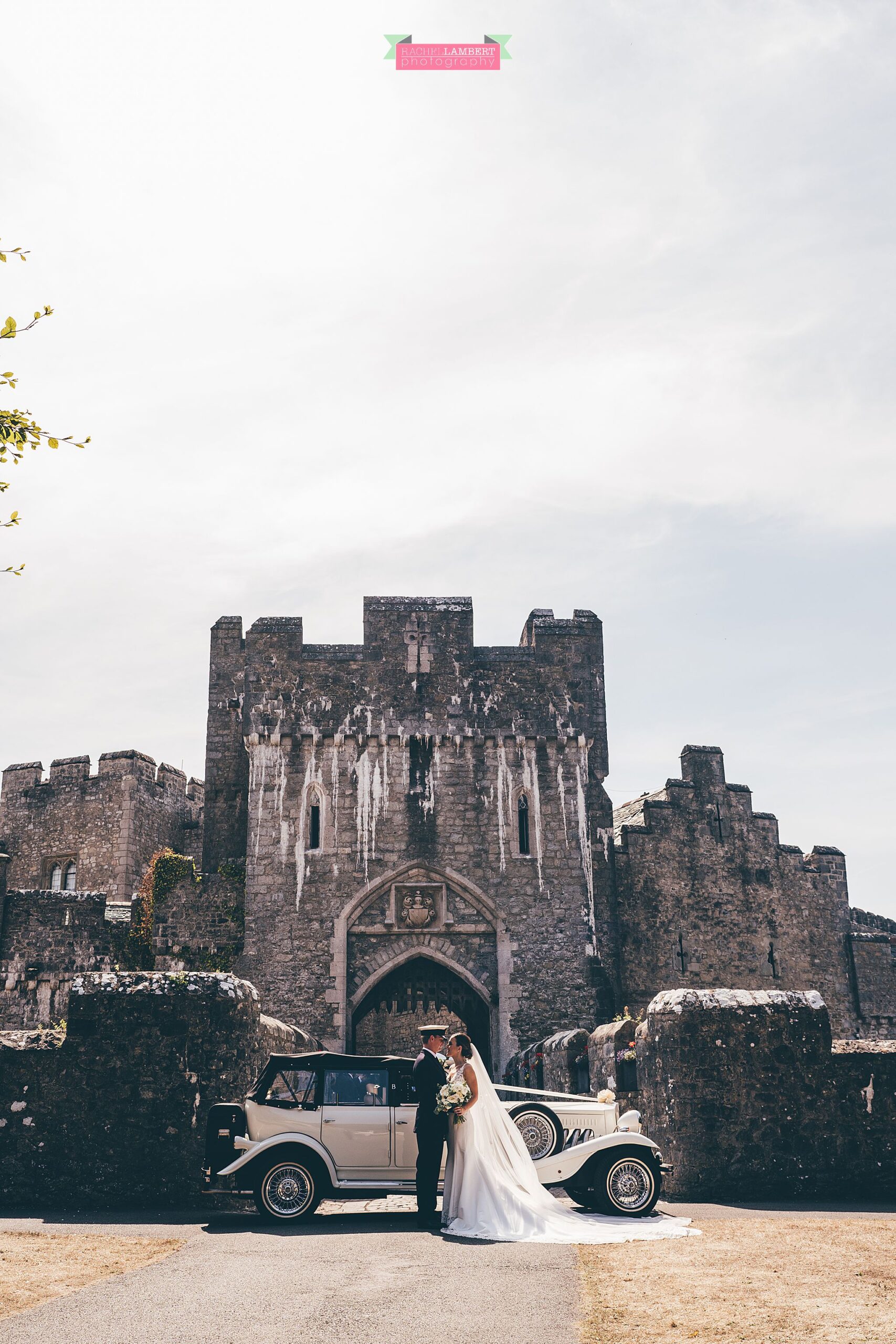 St Donats Castle Weddings bride and groom