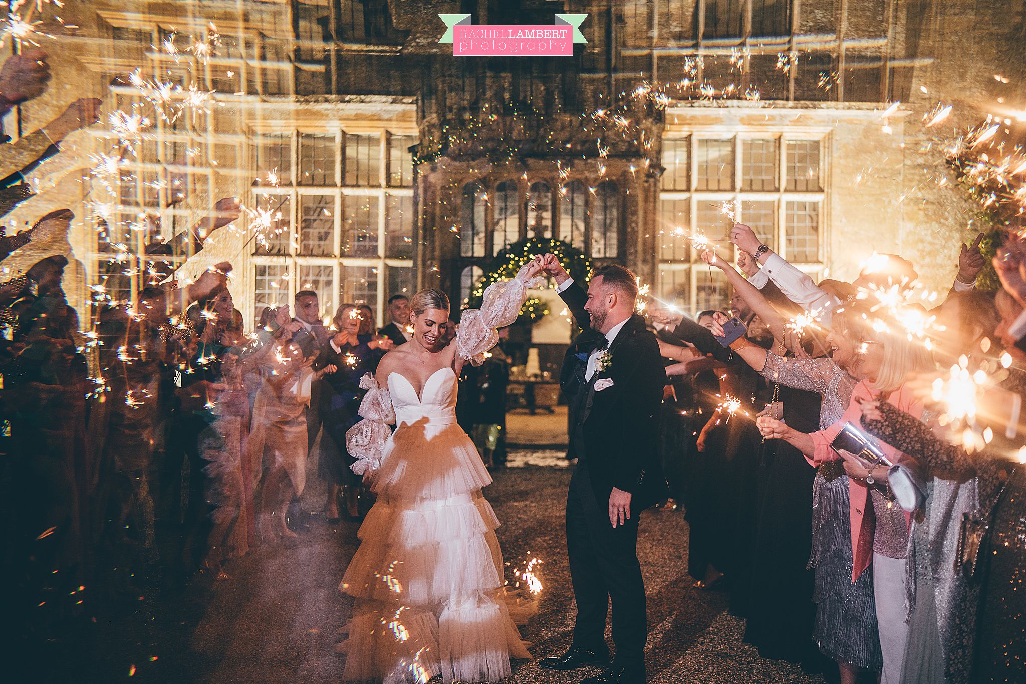 Brympton House Wedding sparklers