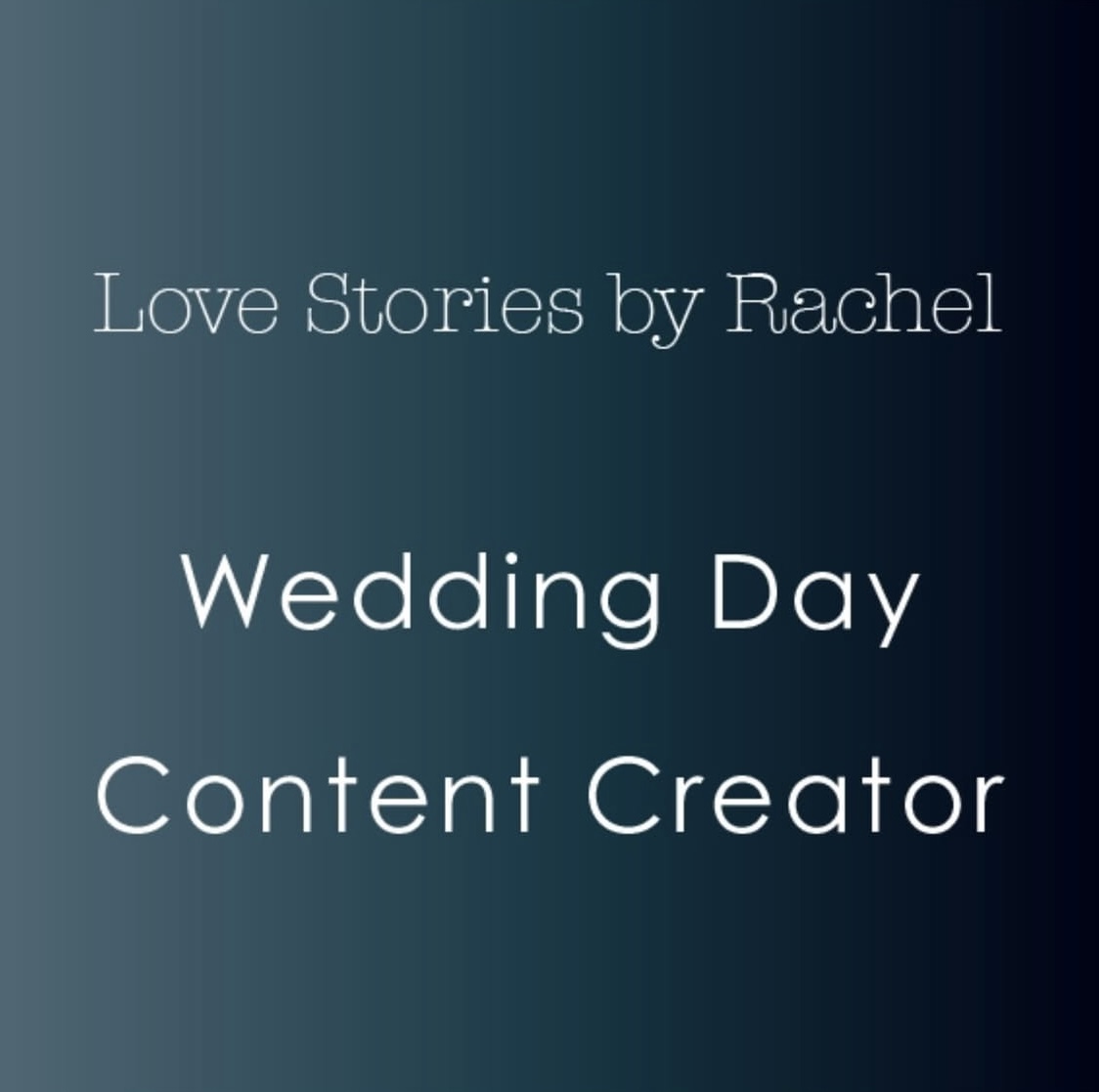 wedding content creator