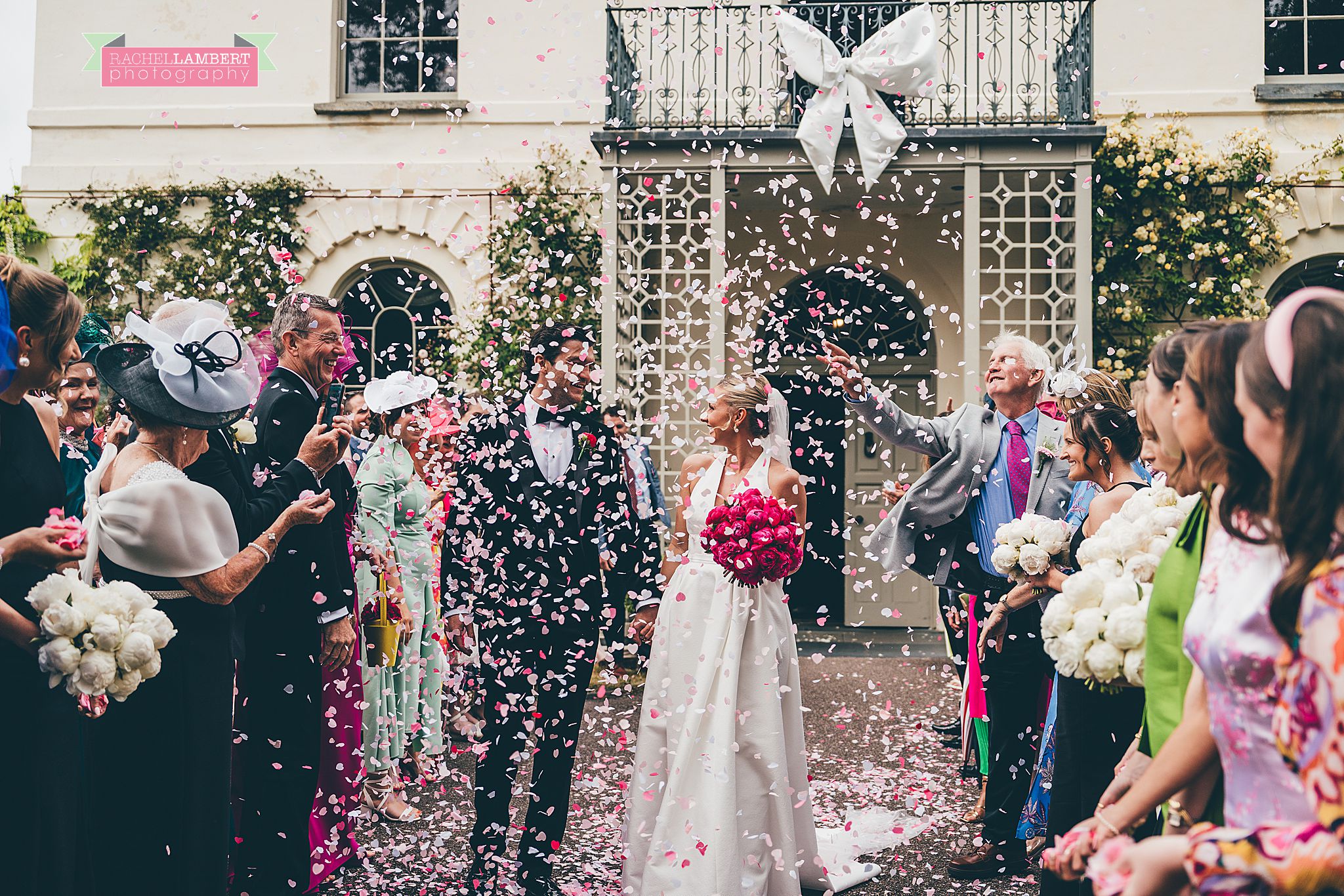 Cardigan Castle Wedding Photographer confetti